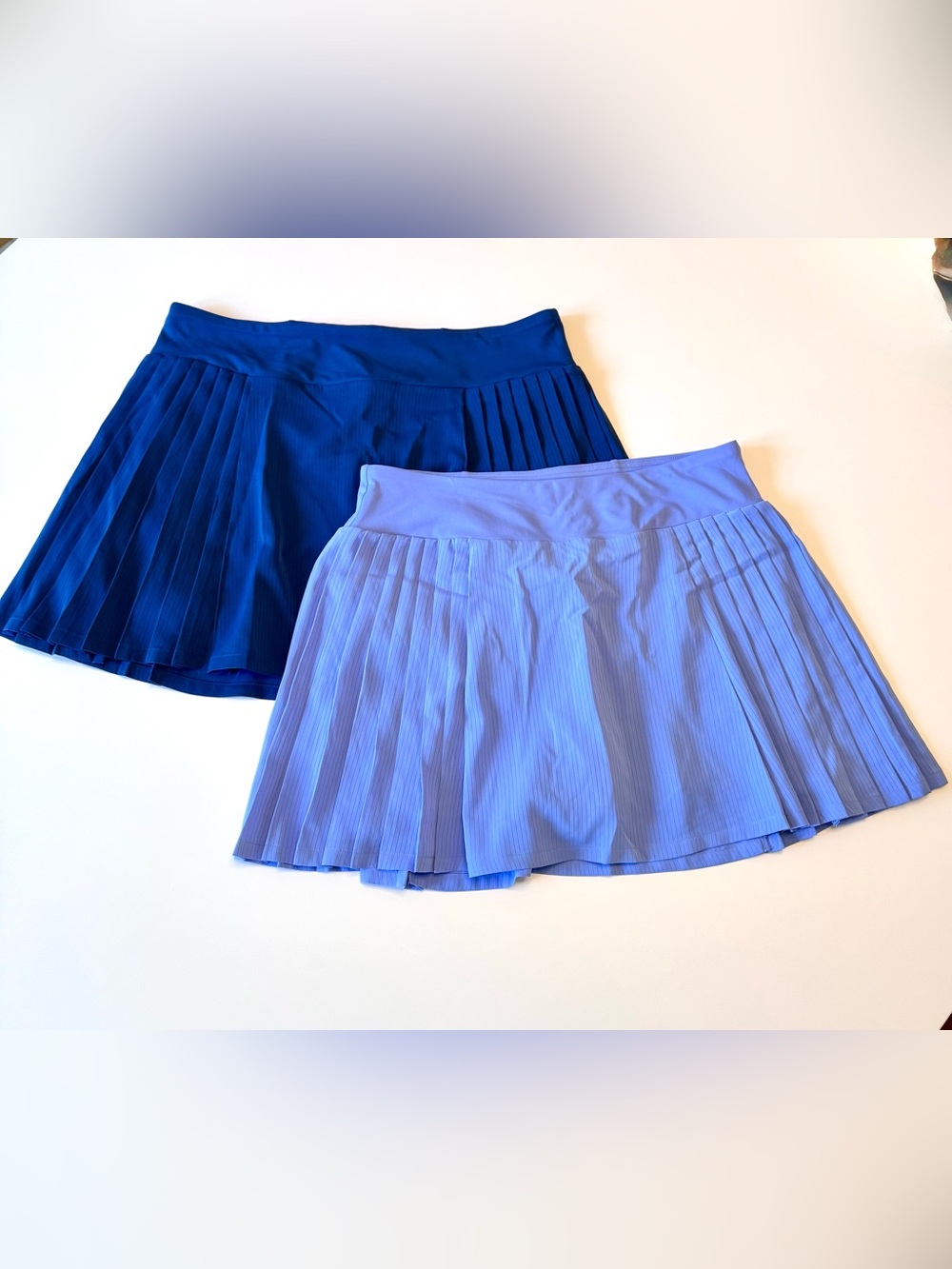 Bundle of 2 RBX Pleated Athletic Skorts - Navy Blue & Purple, size L